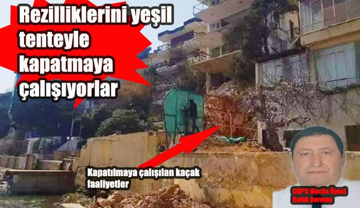 CHP'li meclis üyesinin Burgazadası'ndaki tente oyunu!